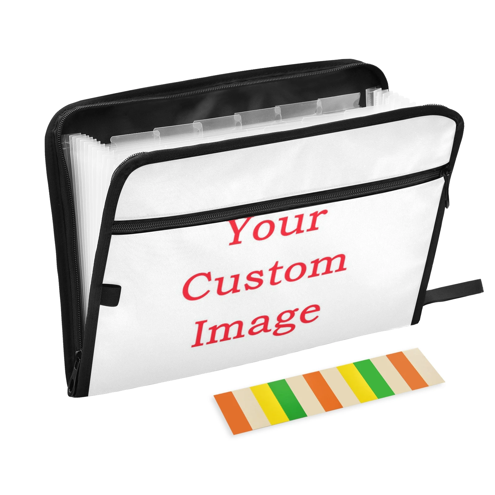 

13 Pockets Expanding File Folder Custom Pattern A4 Size Portable Document Holder Desk Storage Accordion File Office Supplies