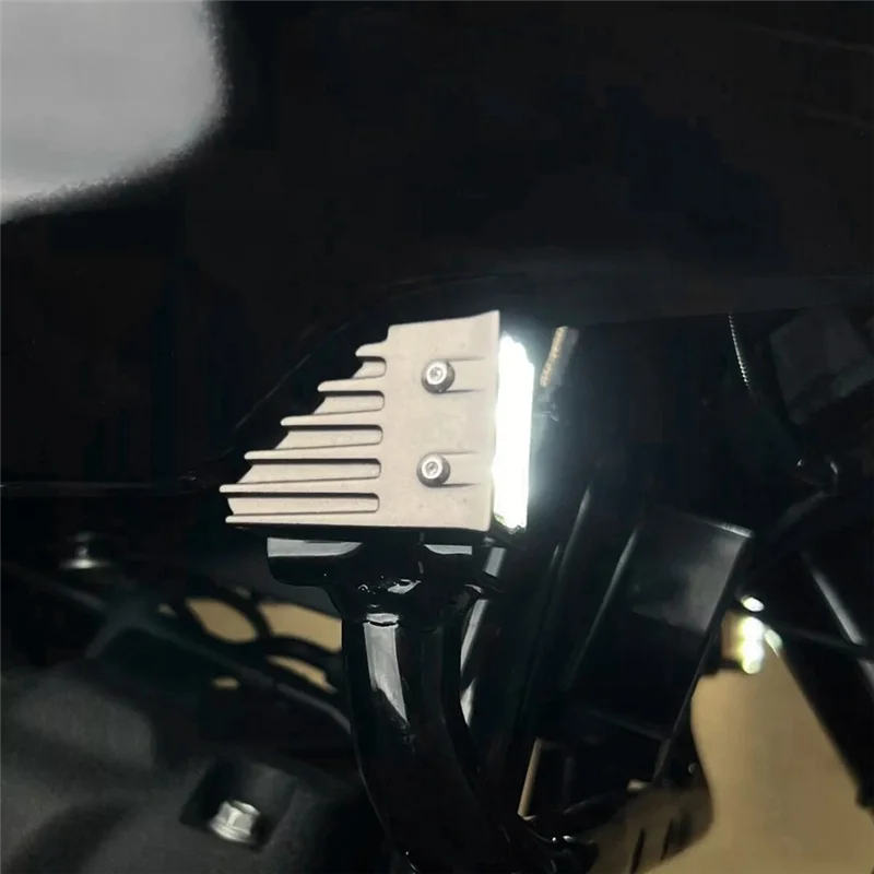 

Motorcycle LED Fairing Decorative Headlights Turn Warning Lights Tools For Softail Low Rider ST El Diablo