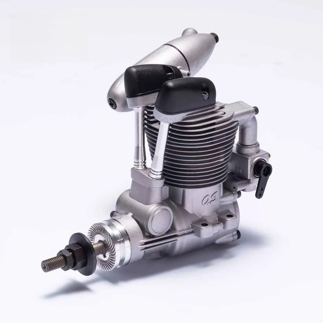 OS Engines FS-64V Four-Stroke Methanol Glow Engine With F-4051 Muffler For RC Fixed Wing Model Aircraft Airplane 10CC 3AY00