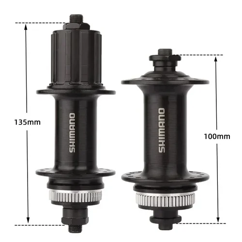 Imagen 1 del producto SHIMANO TX505 buje trasero delantero 8 9 10 velocidades MTB bicicleta de montaña disco de bloqueo central piezas originales de liberación rápida