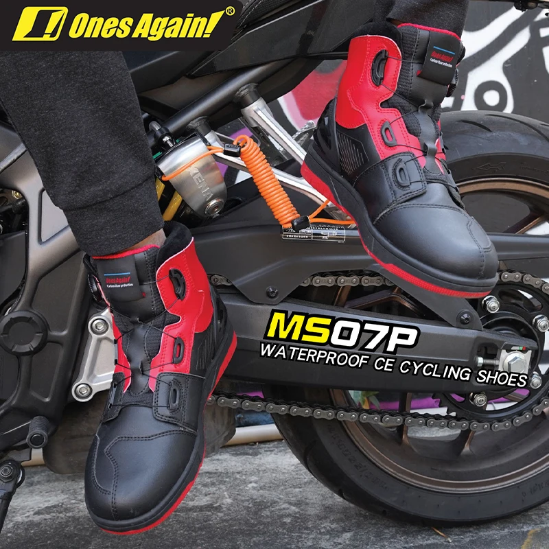 

Men's Boots Motorcyclist Boots Women Protective Waterproof and Shock-absorbing Anti-slip Outsole Collision Prevention Moto Gear