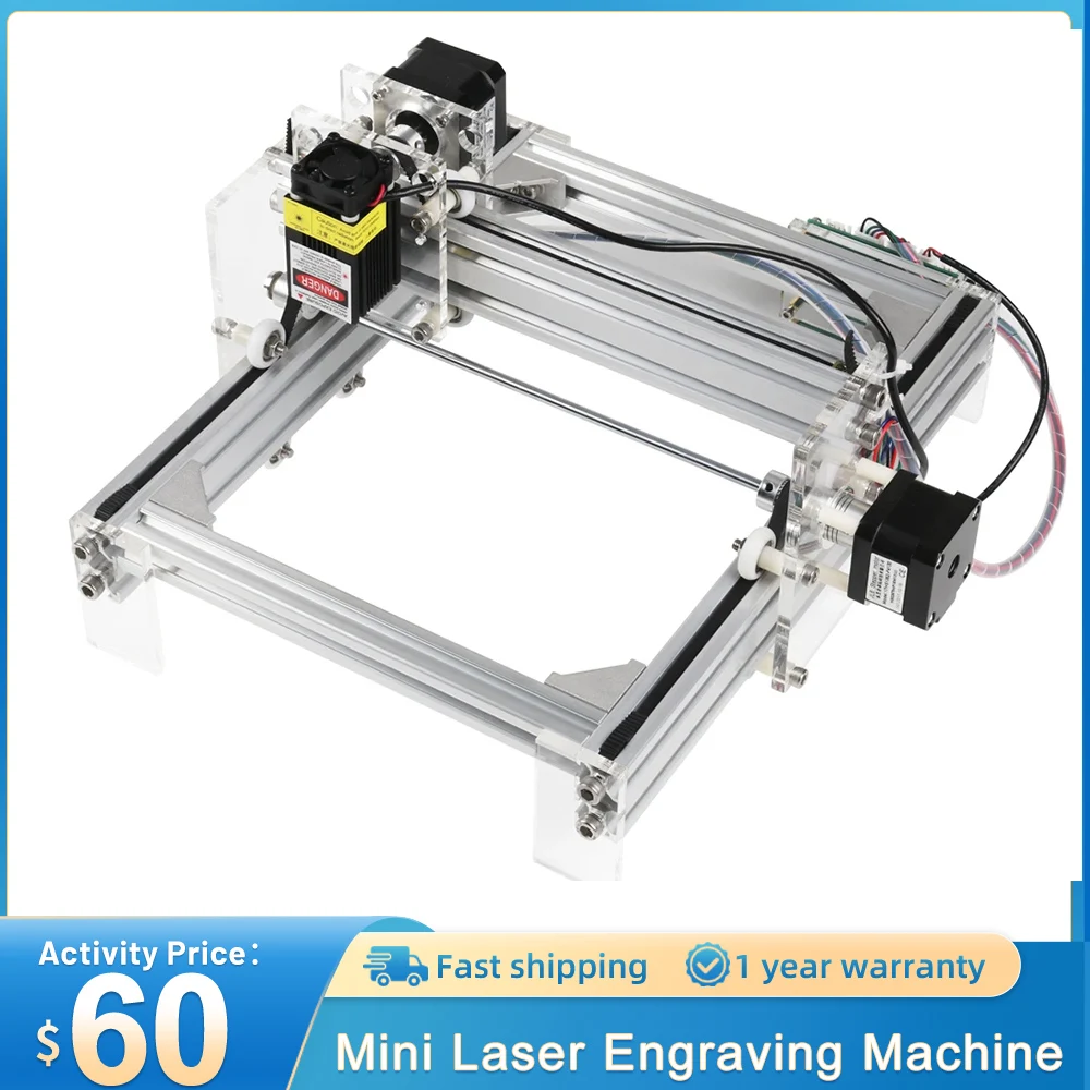 20W Laser Engraving Machine Desktop MINI DIY Powerful Engraving Picture Logo CNC Engraver Working Area 20cm*17cm Engraver