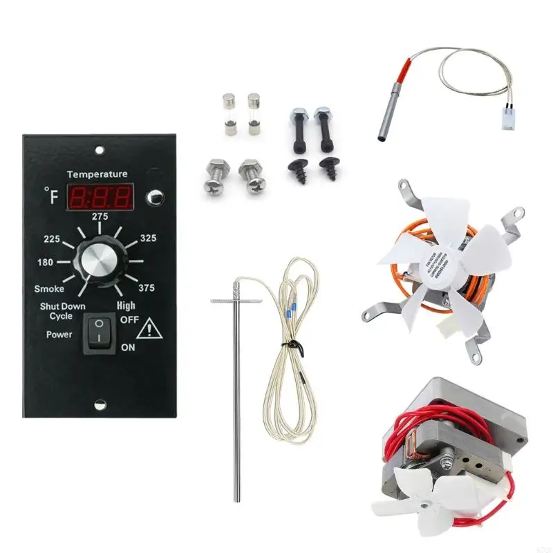 Controlador placa control digital 57QF BBQ para parrillas pellets madera