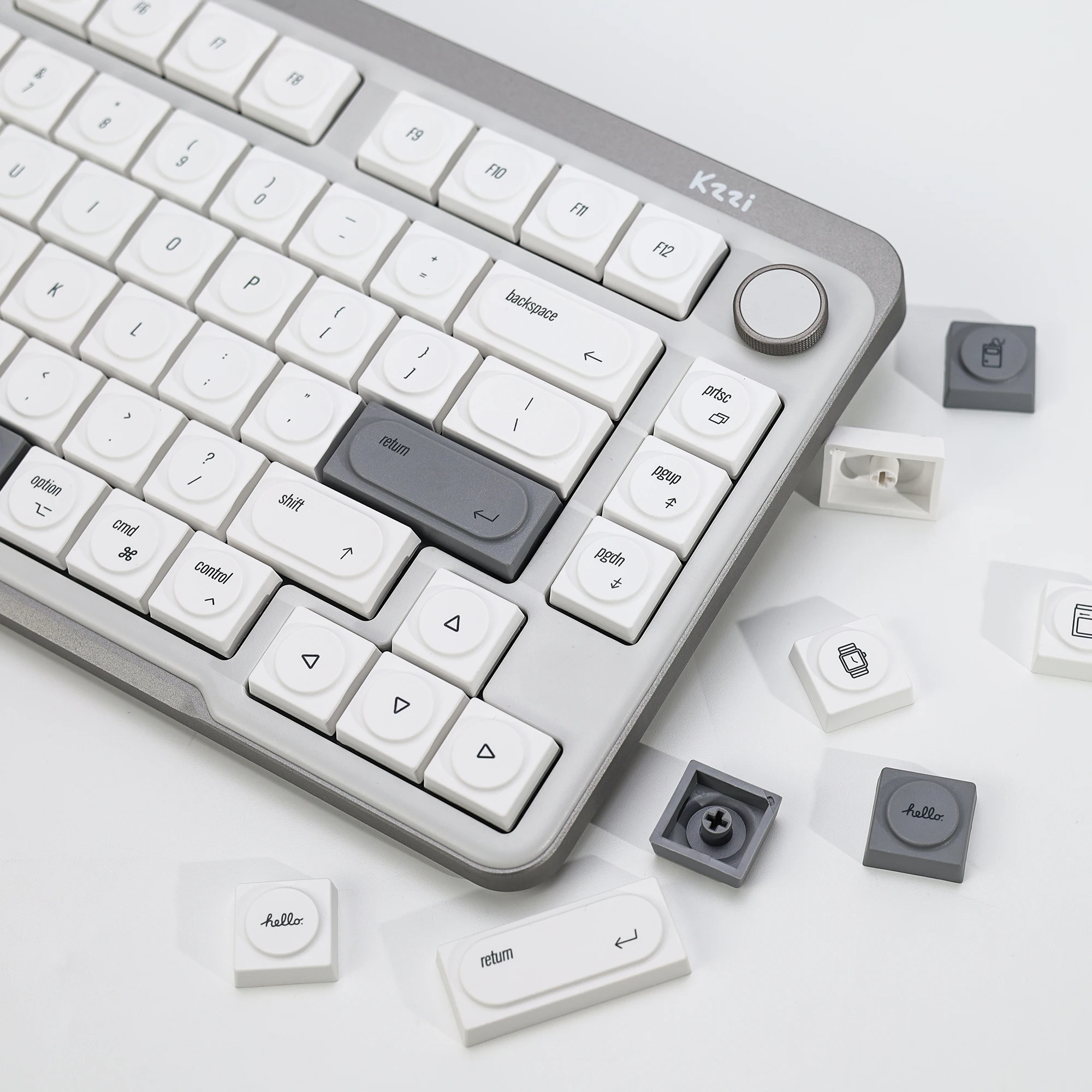 KBDiy Doys Keycaps Retro MAC Style 1353 Keycap PBT Simple For 60 DIY Gaming Low Profile Mechanical Keyboard Cherry MX Switches