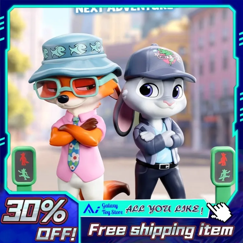 6-8 cm en Stock Zootopia 2 retour en série d'action Judy Nick Benjamin boîte aveugle cadeau d'anniversaire de noël pour les enfants Fans figurine d'anime