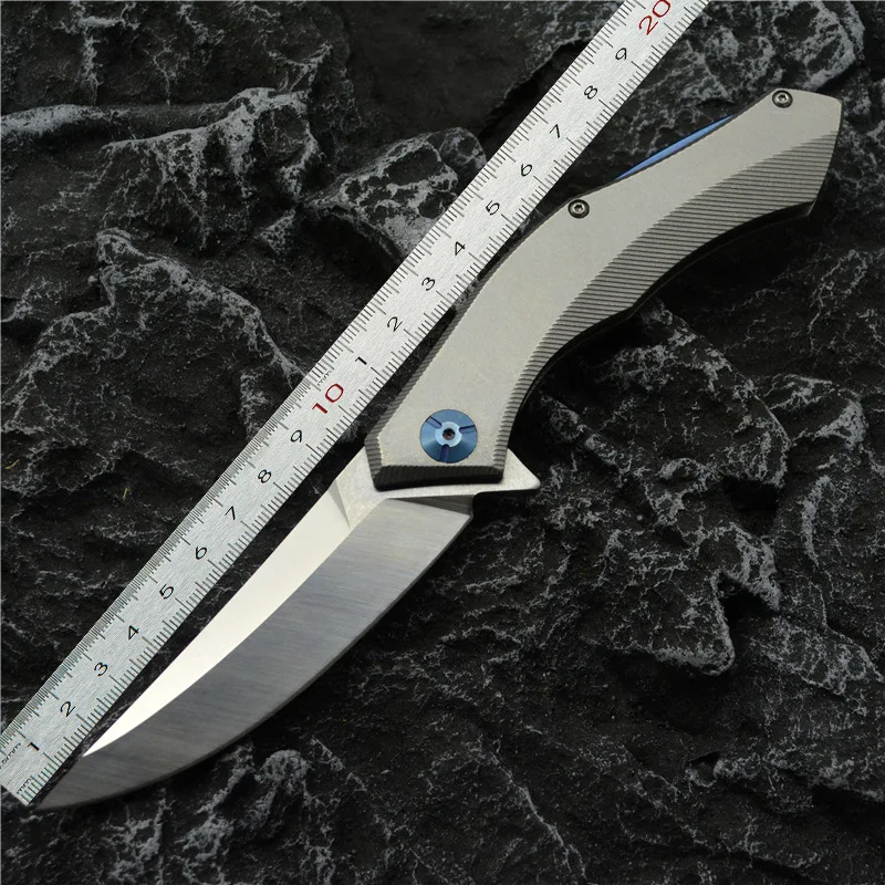 

Green Poluchetkiy Folding Knife D2 Blade Stainless Steel Handle Outdoor Survival Camping Hunting Fruit Trekking Picket EDC Tools