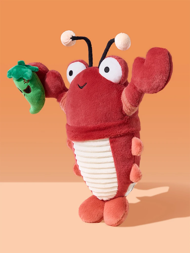 Peluche écrevisses épicées, poupée amusante originale, oreiller de couchage pour fête de vacances, décoration en peluche amusante, jouet tendance, cadeau Surprise doux, nouvelle collection