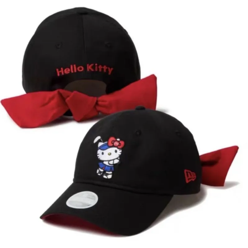 

Hello Kitty Anime Kawaii Sanrio Ins Fashion Embroidery Baseball Cap Cute Cartoon Casual Sun Hat Lovely Gifts for Girls