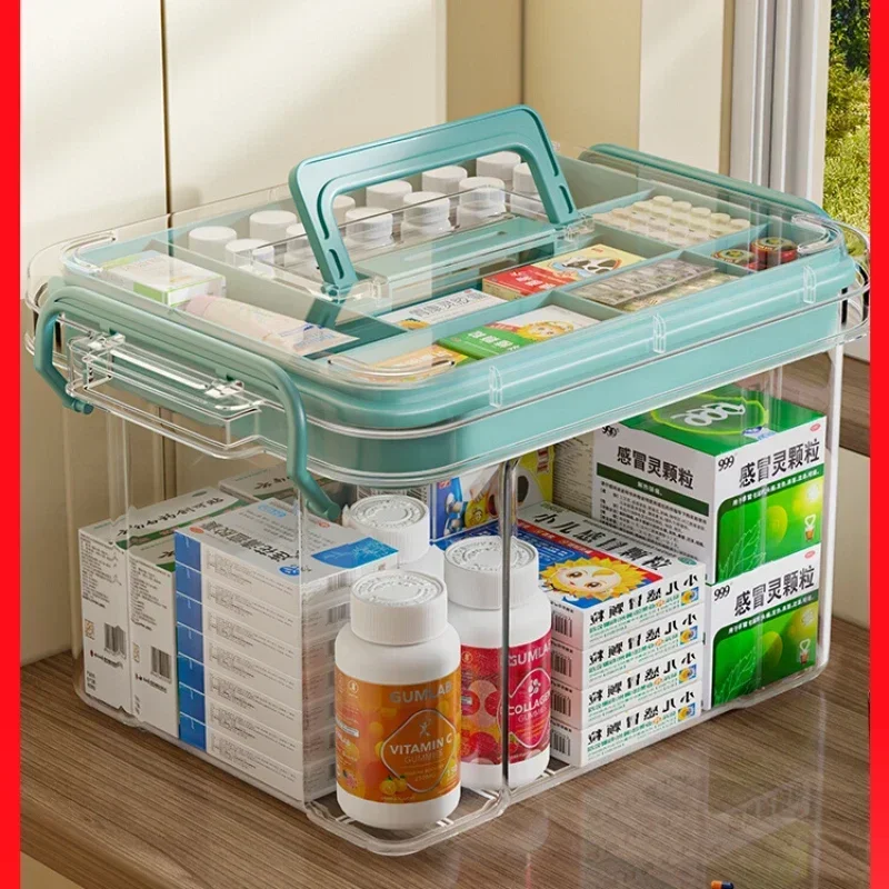 Xingyou multi-layer small medicine box, home medicine storage box, medical box, home large capacity storage