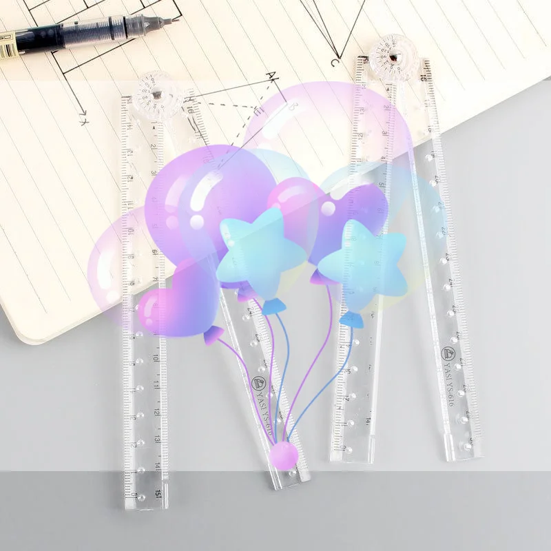 1/2/3 個 30 センチメートルアクリル透明折りたたみ定規シンプルな描画定規測定定規学生のためのオフィス学校文具