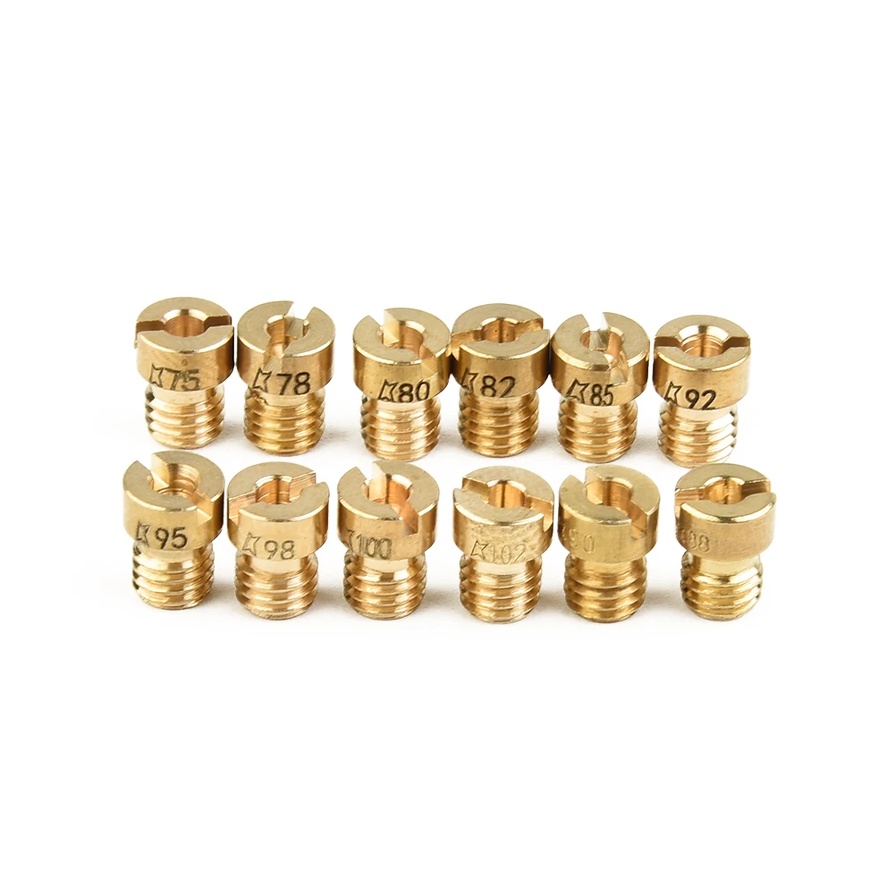 Long for service Life Carburetor Main Jet #75 - #102 12Pcs For PHBG AD/DS Kit Main Racing Carburetor  Long for