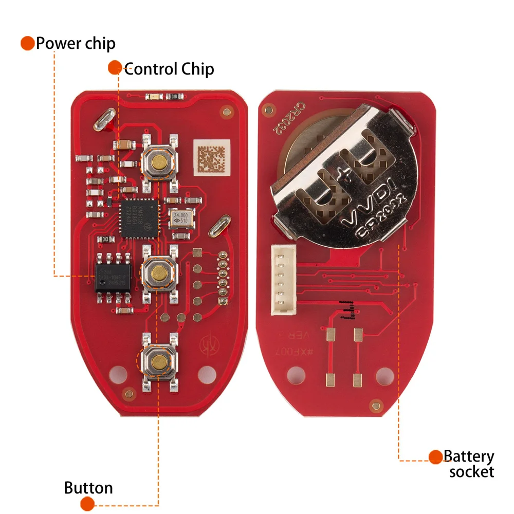 5 pièces XHORSE XKHY20EN clé à distance de voiture en fil pour Hyundai Type 3 boutons clé à distance universelle de deuxième génération pour outil clé VVDI