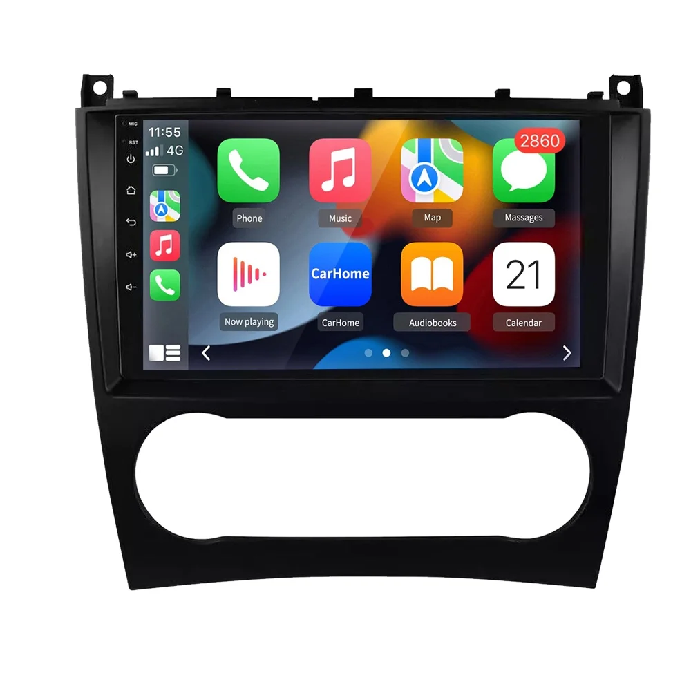 ESSGOO Android 15 Für Mercedes Benz W203 W209 C180 C200 C220 C230 2005 - 2009 Video-Player Autoradio Stereo GPS BT Carplay 2din