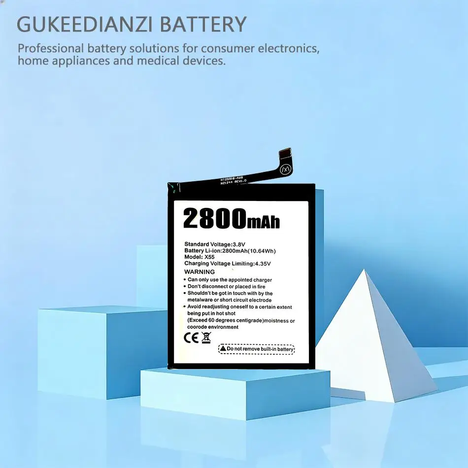 

Премиум-аккумулятор 2800 мАч для мобильного телефона Doogee X55