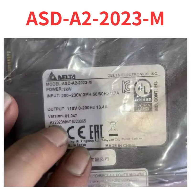 Second-hand    ASD-A2-2023-M   Servo-drive   test  OK     Fast Shipping