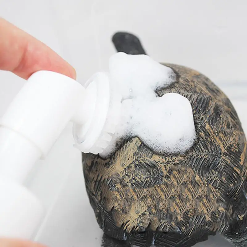 120ml Turtle Shell Cleaner Lizard Cleaner Liquid Shell Liquid Cleaner Concentrated Lizard Cleaner Liquid With Soft Scrub Head