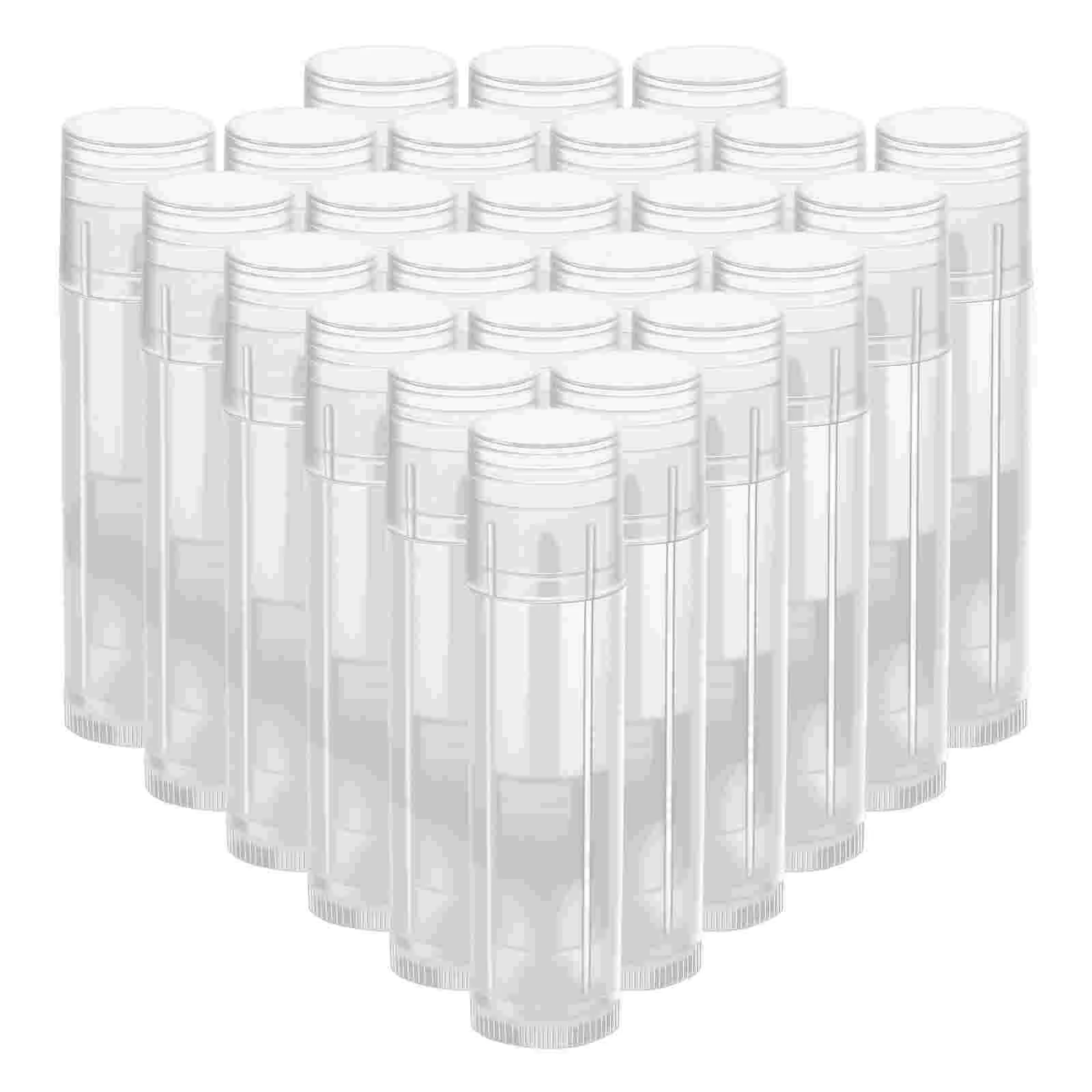 25pcs Empty Lipstick Tubes Plastic Lip Gloss Tubes DIY Empty Lip Gloss Containers Lip Balm Containers