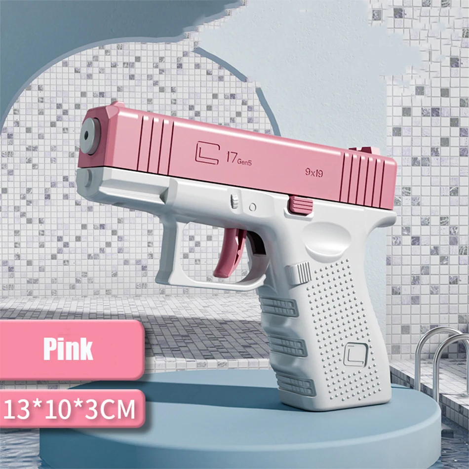 ปืนฉีดน้ําไฟฟ้าของเล่นแบบพกพาไฟฟ้าอัตโนมัติ Burst Water Gun เด็กของเล่นน้ํากลางแจ้ง