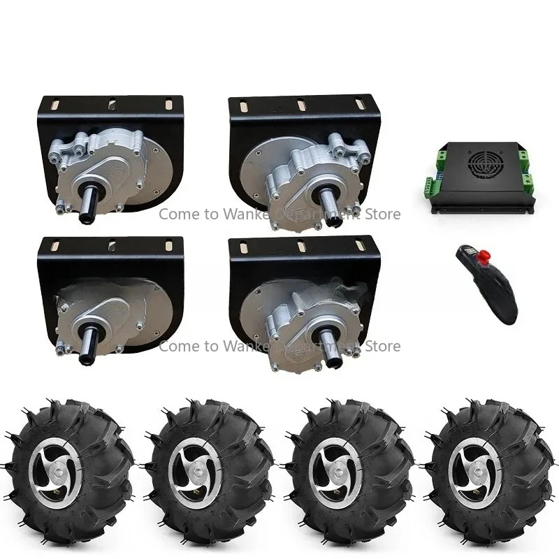 

Orchard Garden Motor Conversion Kit Electric Lawn Mower Cart DIY 4WD Farm Tool 1400W