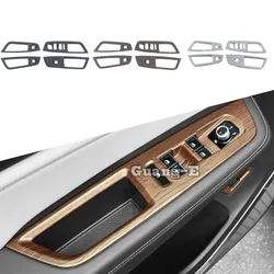 For VW Volkswagen Teramont Atlas 2021 2022 2023 2024 Interior Door Armrest Glass Button Window Switch Panel Covers Accessories