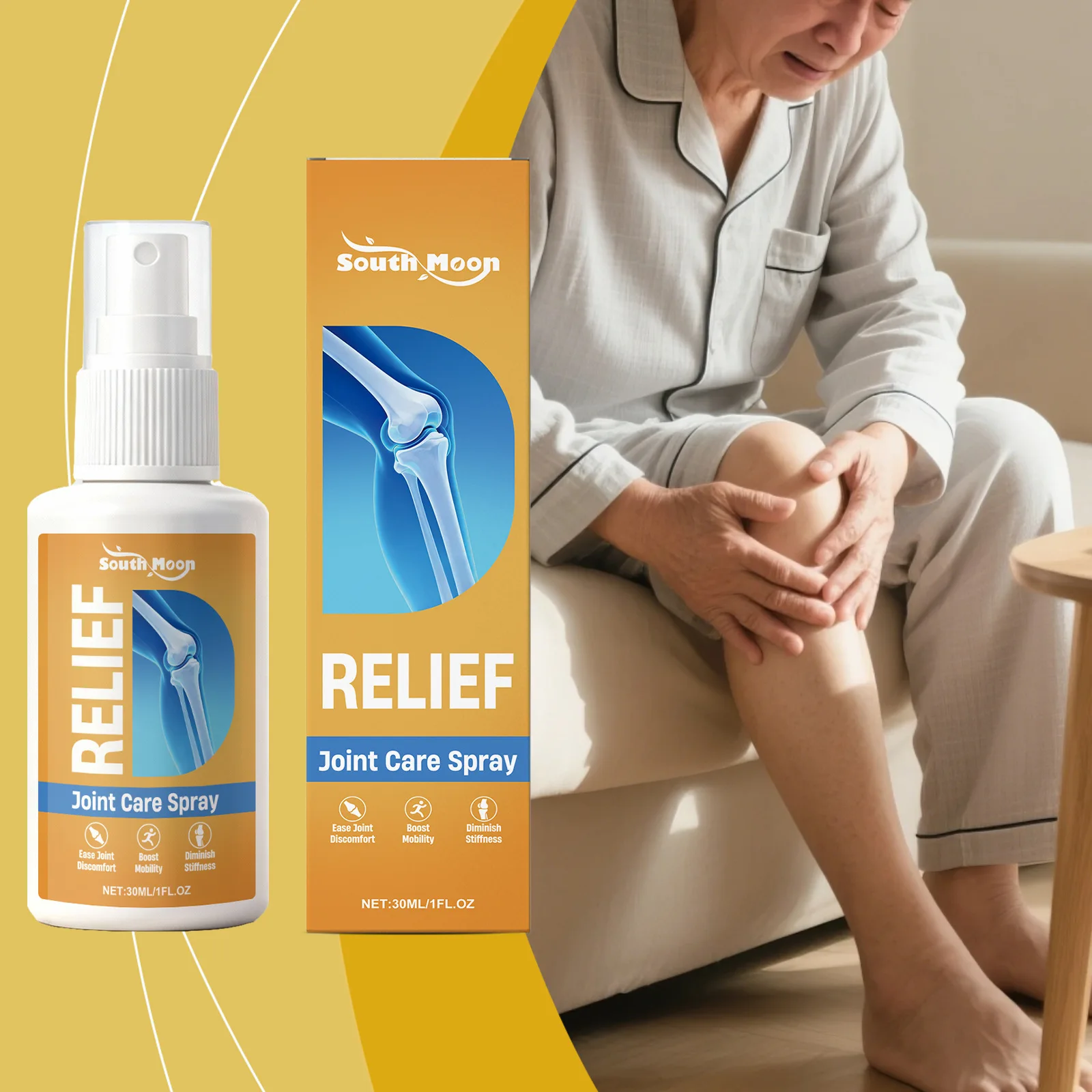 South Moon Joint Relief Spray Improve Joint Flexibility Mild Relieve Physical Stress Reducing Muscle Discomfort Body Care Sprays