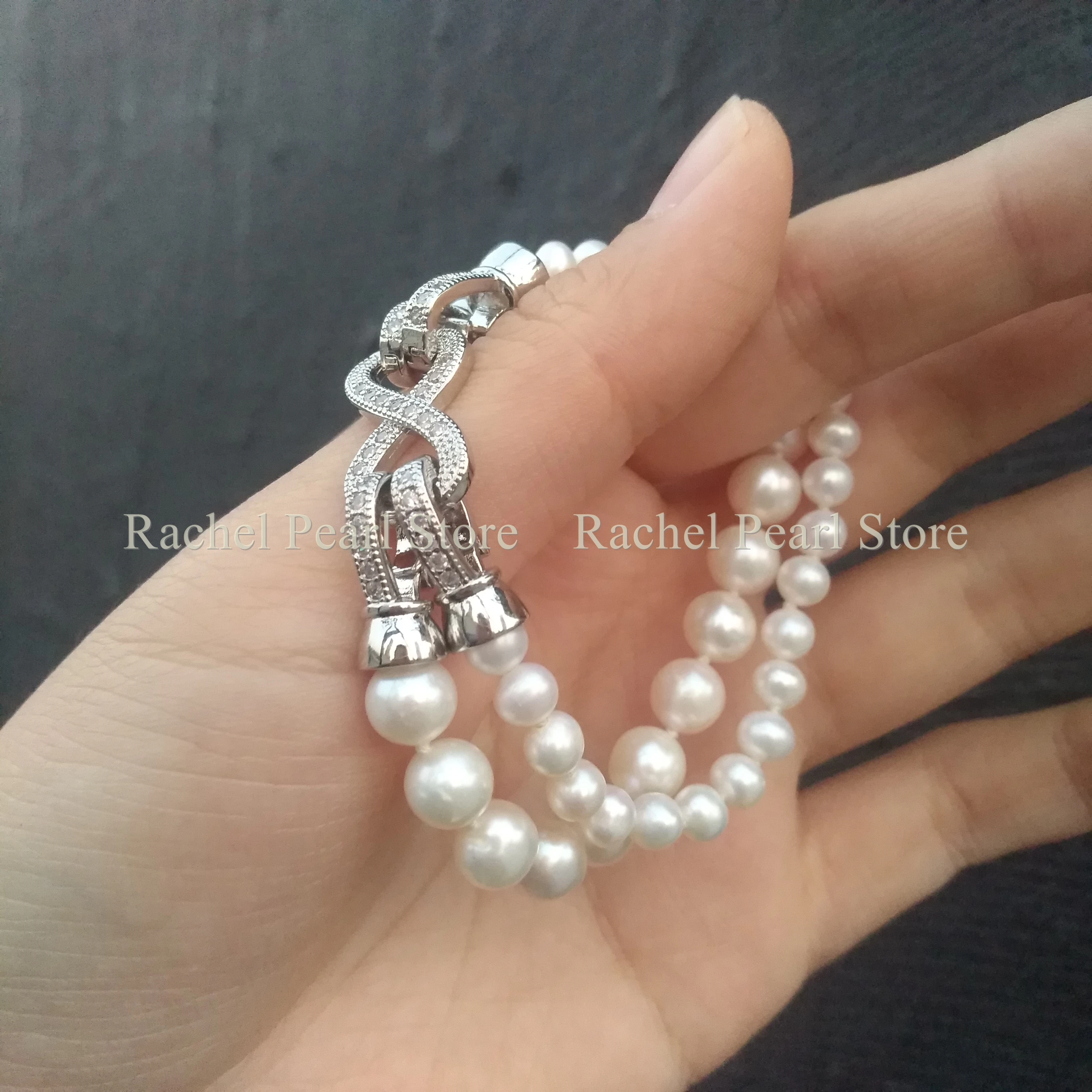 5-6mm 7-8mm Round White Akoya Real Natural Variable Pearl Necklace 16cm 17cm 18cm Exceptional Popular Nice Look