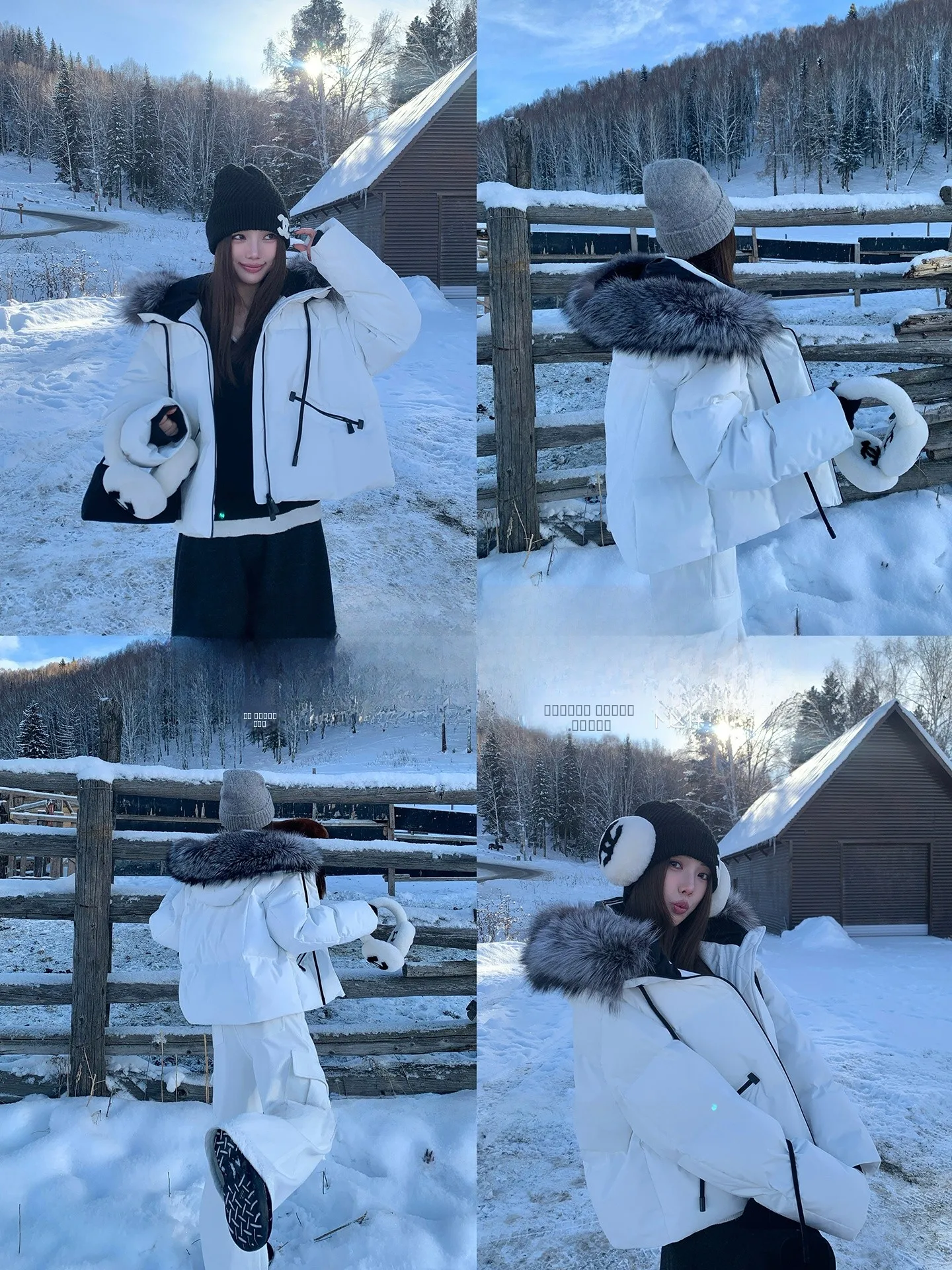 

Женская пуховая куртка с капюшоном, серебристым воротником, белым пухом, повседневная, свободного кроя, теплая, для ежедневной носки, черная, Bean H Humm...