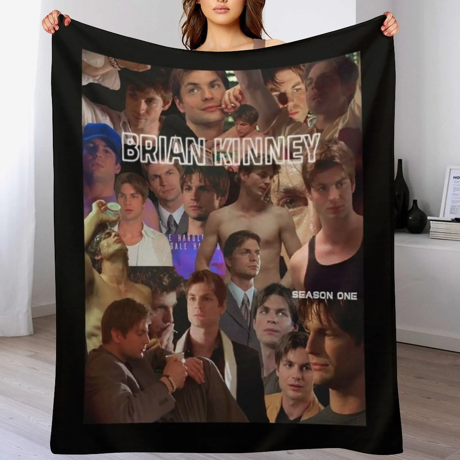 Brian Kinney: Season one Throw Blanket Soft Plaid Luxury Flannel Fabric Blankets