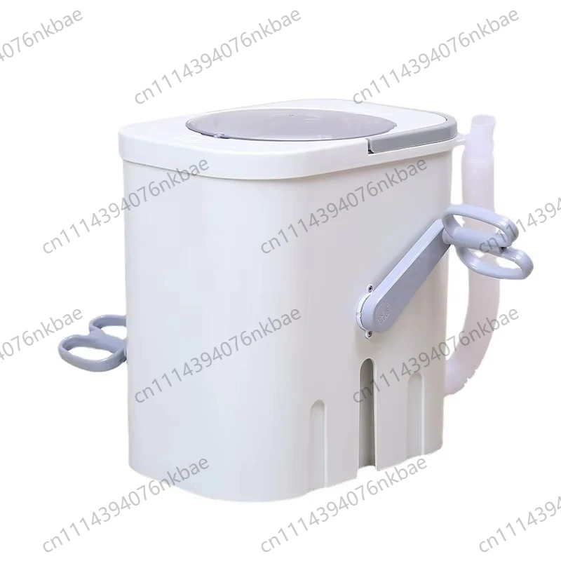 Non-Electric Manual Washing Machine, Portable Mini Hand Crank & Foot Pedal Clothes Washer for Student Dormitory Household Use