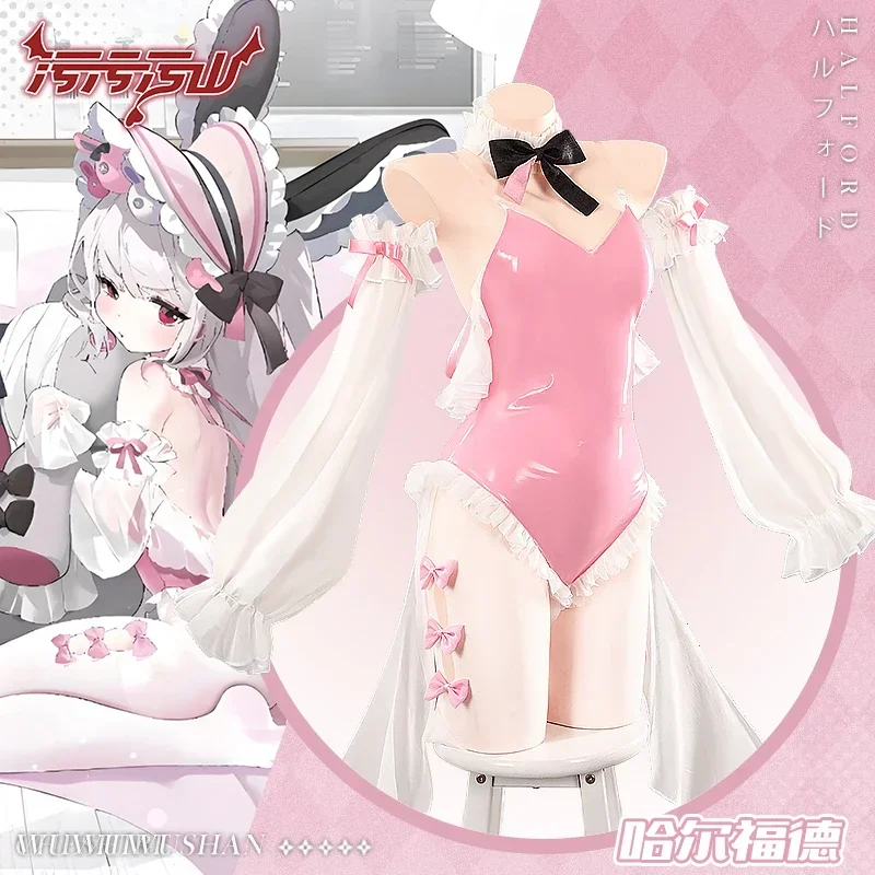 

Azur Lane USS Halford Cosplay Costume Anime Halford Sexy lingeries Loli Jumpsuit Halloween Costumes Suit 2025