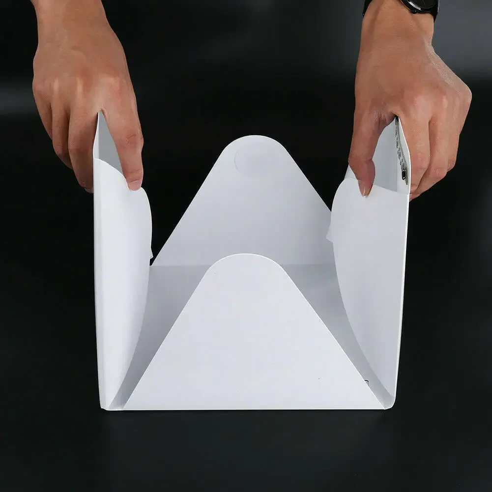 휴대용 LED 접이식 사진 배경 라이트 박스, 사진 스튜디오용 소프트 박스, 유튜브용 사진 램프