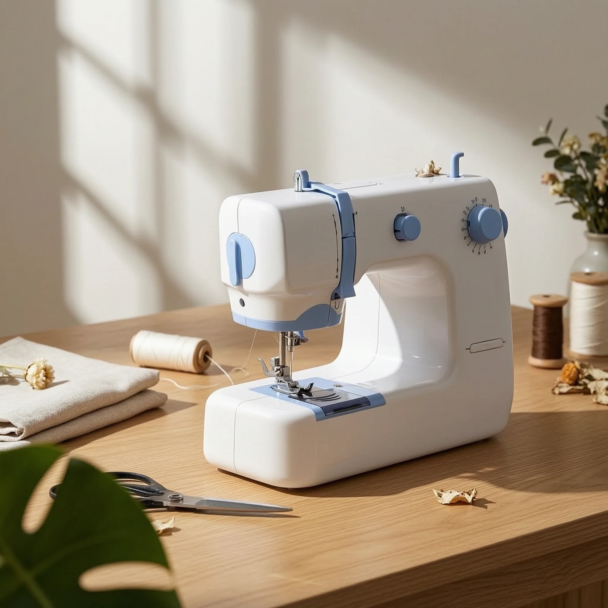 Electric Sewing Machine Built-in Arm Desktop Sewing Machine Household Tool Beginner Friendly Easy to Use