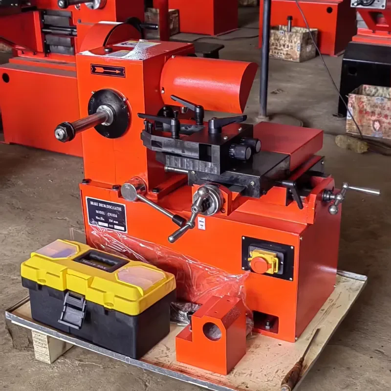 GookiiTech Brake Drum Disc Lathe Machine Truck Brake Rotor Resurface Brake Disc Cutting Machine for All Cars