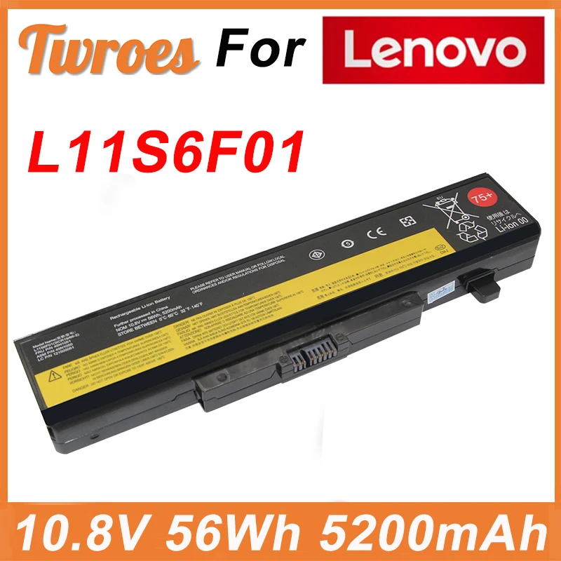 

Laptop Battery 10.8V 56Wh 5200mAh L11S6F01 L11M6Y01 L11N6Y01 For Lenovo B480 B485 B490 B5400 B580 B585 B590 ThinkPad Edge E430