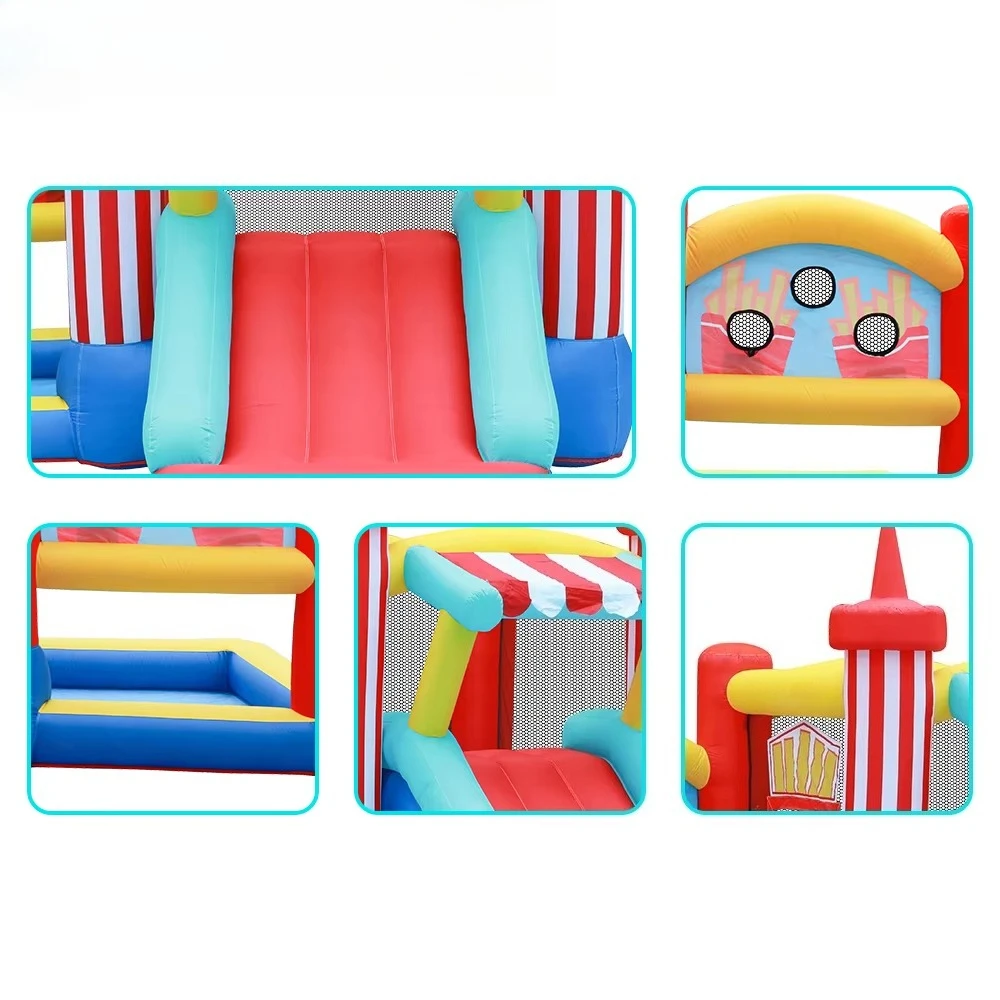 

Factory Customizable Logo Moonwalk Outdoor Mini Bounce House Inflatable Bounce House Castle Bouncy House 420D+840D Oxford Fabric