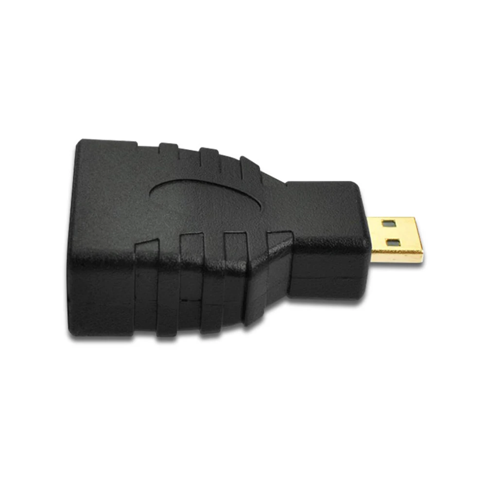 2 sztuk Micro HDMI-kompatybilny z HDMI kompatybilny Adapter złącze męskie do żeńskiego konwerter pozłacane się z takim rozszerzeniem HDTV kamery