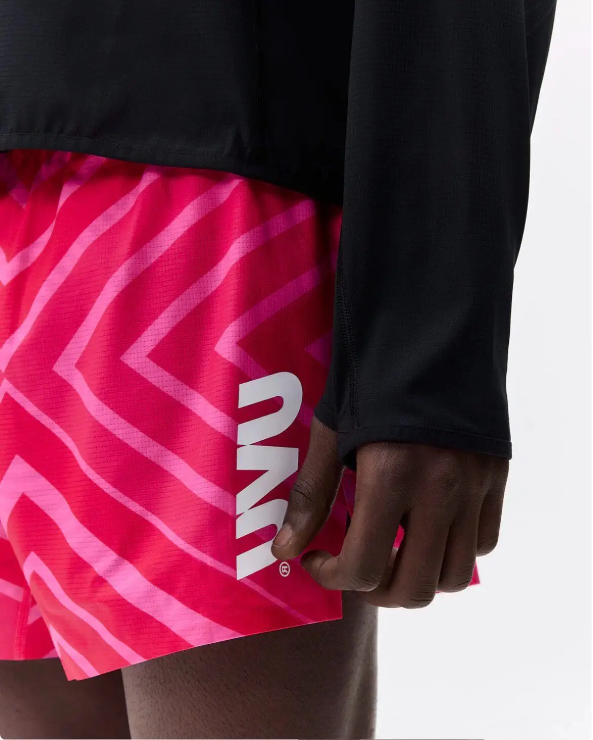 UVU HALF TIGHT 2.0 Red Ripple Running Shorts Seoul Marathon Quick Dry Compression Cycling Fitness Sports Tights