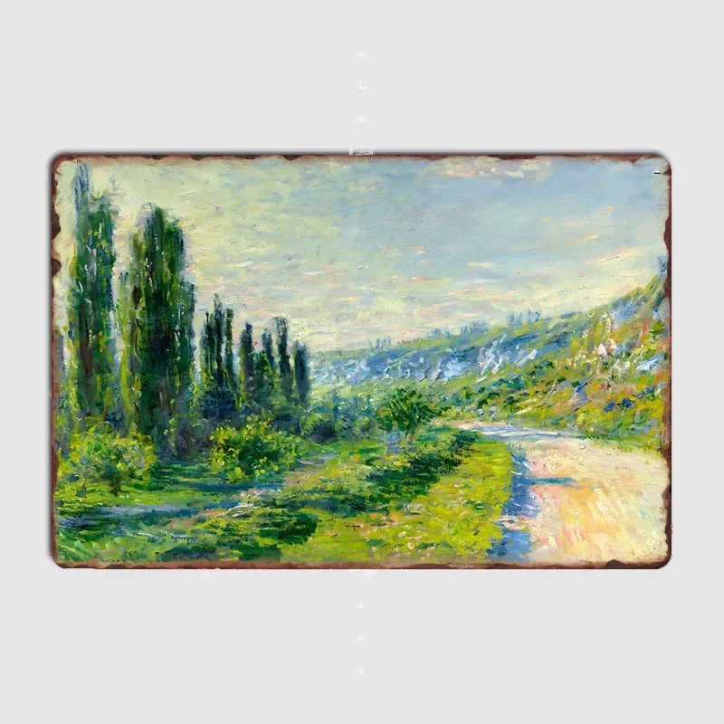 Nympheas Claude Monet  Nature Scene Artistic Plaque for Vintage Wall Decoration  Room Decor  Farmhouse Decor