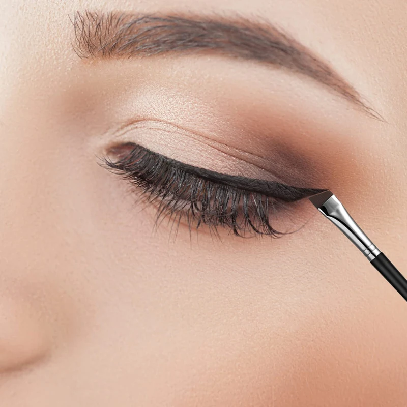 Sickle Eyeliner Brush Eyeshadow Blade Brush Detail Brush Diagonal Eyebrow Brushes Undereyelid To Sleeping Silkworm Makeup Tools