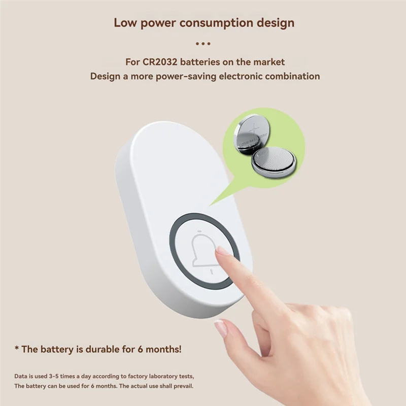 SQPP-屋外ワイヤレス IP44 ドアベル 38 着信音メロディー 200 メートル範囲ドアベルウェルカムホームドアベル米国プラグ