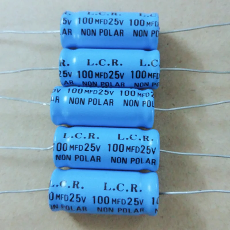 

10PCS Wuxi NP Axial Horizontal Electrolytic Capacitor 25V 100UF 100UF 25V 10X25