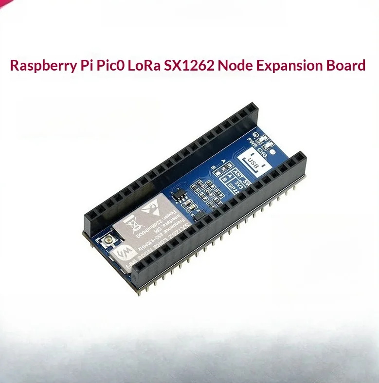 Pico LoRa SX1262 Expansion Board, 433/868/915MHz, LoRaWAN Node, SPI, 22dBm, Battery Charging, TTN TTS Compatible