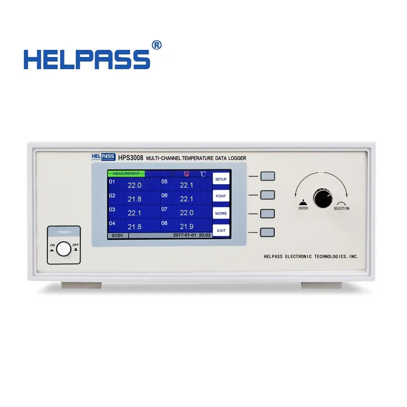 HPS3008 Multi-channel temperature data acquisition analyzer