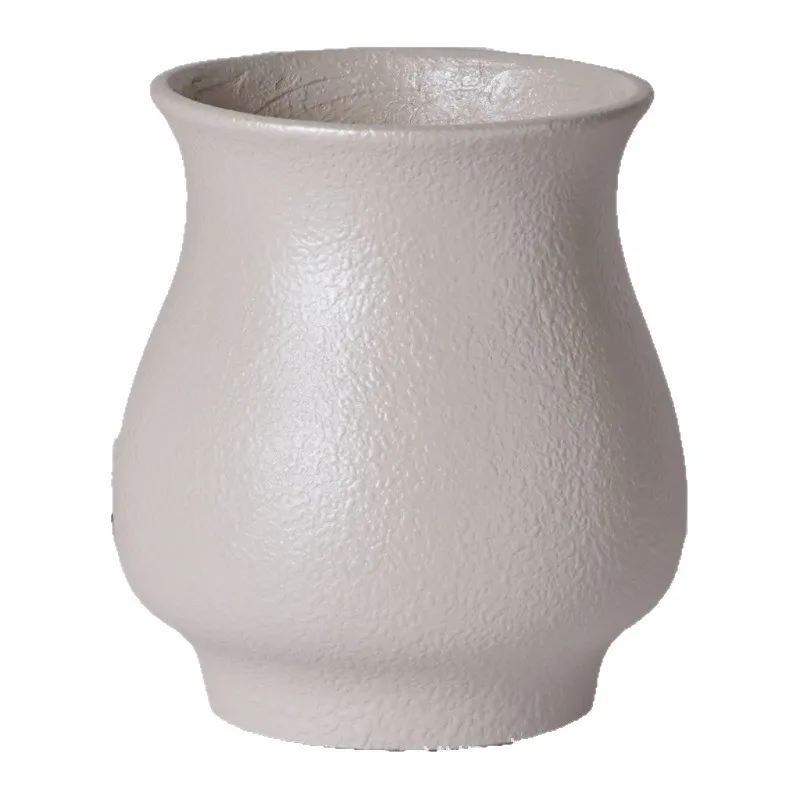 

Creative flower pot desktop simple modern magnesium mud flower ware large countertop office study living room decoration ornamen