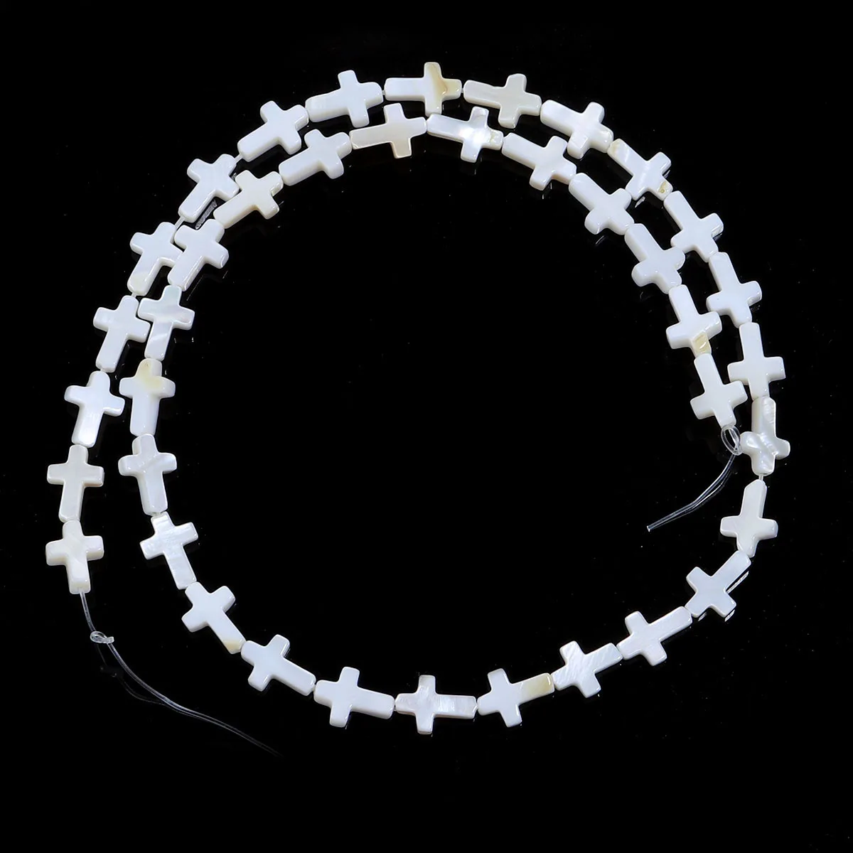 Natural White Cross Shell Beads for DIY Jewellery