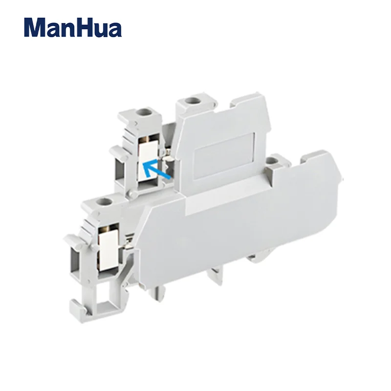 ManHua 10Pcs D-MBKKB2.5 For MBKKB2.5 Terminal Block Accessories End Cover Plate Din Rail Terminal Blocks End Caps