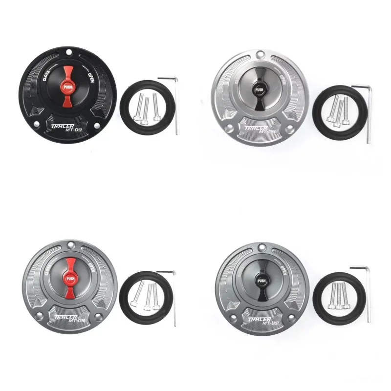 For Yamaha FJ09 MT09 TRACER 2015-2016 Fuel Gas Tank Cap Cover CNC Aluminum Keyless Motorcycle Accessories 6 Colors