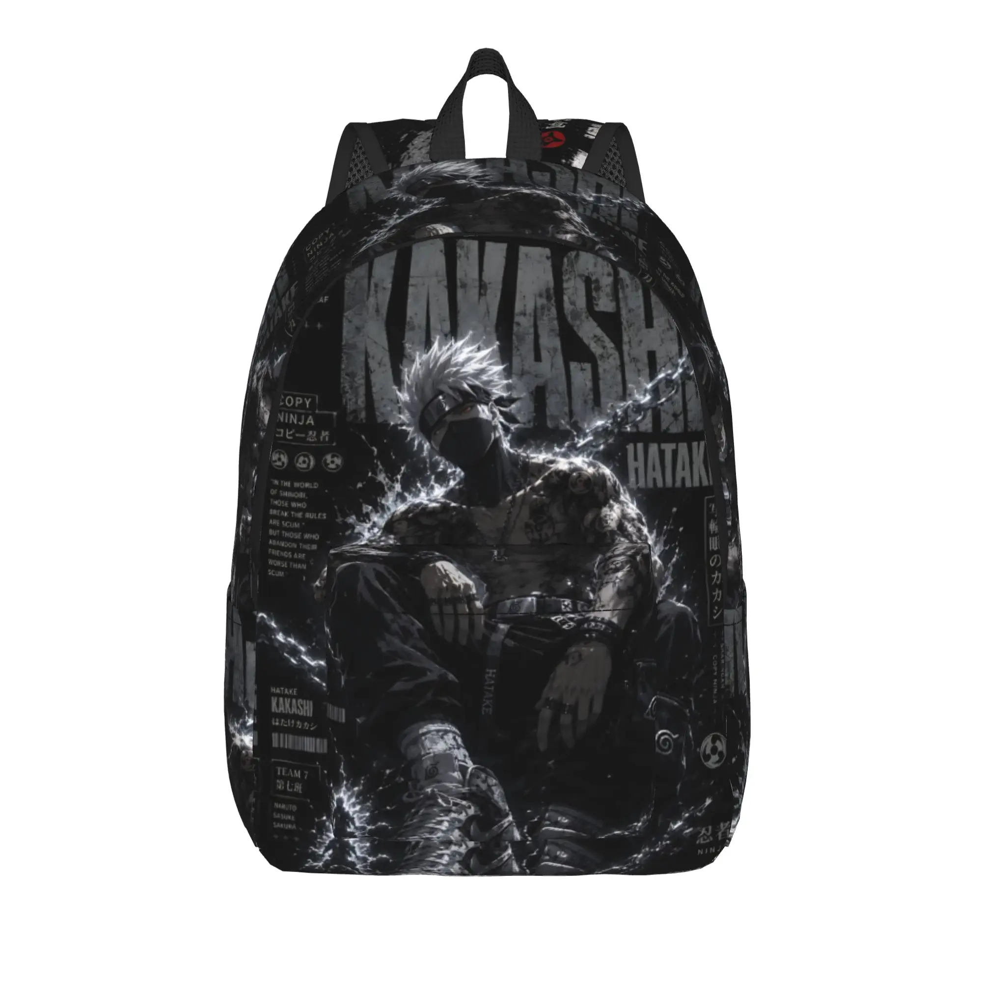 Fashion Naruto Anime Theme Backpack kakashi Mochilas Kawaii Campus Sturdy Shoulder Rucksack