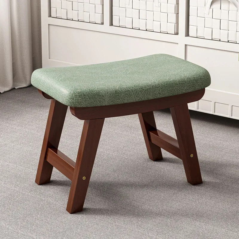 Household Solid Wood Living Room Low Creative Sturdy Small Bench Generation Simple Sofa Stool Internet Celebrity Shoe Stool