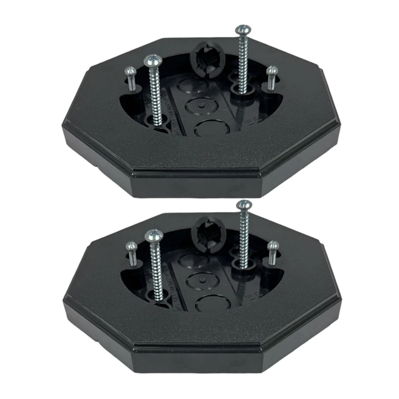 2Pack Siding Mounting Block 8161,Vertical Siding Lamp Octagon Mounting Kit with Built-in Box for Outdoor Smooth Flat-A49I